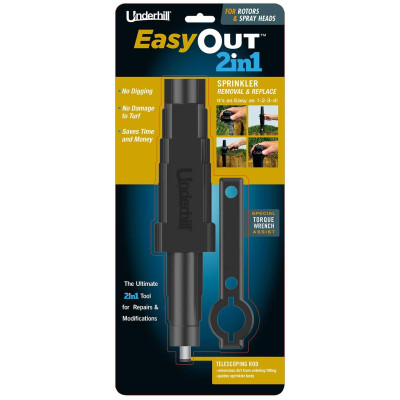 Underhill A- EO-SRT-RS EasyOut 2in1 Rotor & Spray Head Sprinkler Removal Tool, Black Underhill A- EO-SRT-RS EasyOut 2in1 Rotor & Spray Head Sprinkler Removal Tool, Black