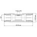 Муфта для 1 форсунки 10/24" для трубопроводов 3/8 Tecnocooling, для систем высокого давления от 70 до 100 бар (ТС300001)